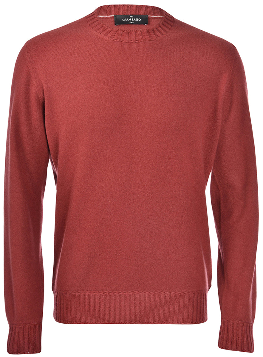 Gran Sasso Girocollo Lavorato in Felted Cashmere Uomo