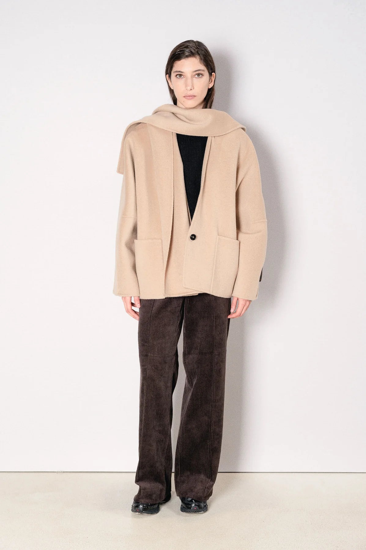 Paltò Cappotto Corto in Lana Double Donna