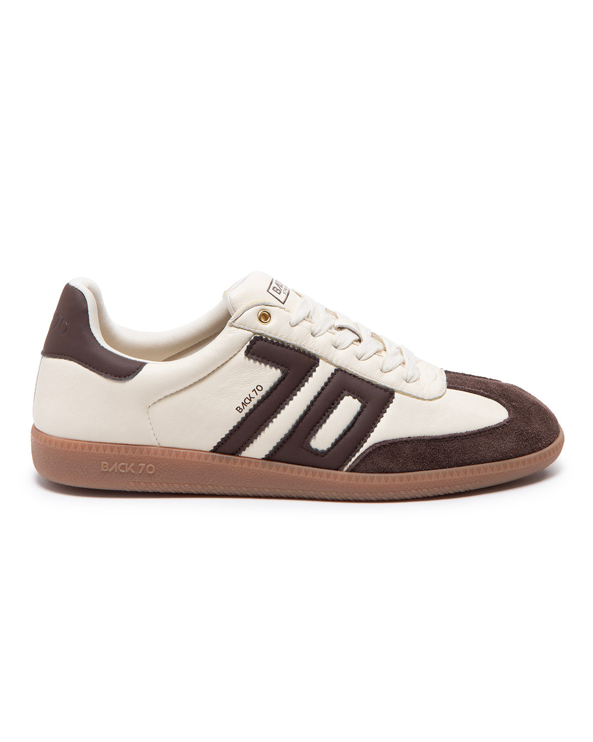 Back 70 Sneakers in Nappa e Camoscio Milk Coffee Uomo