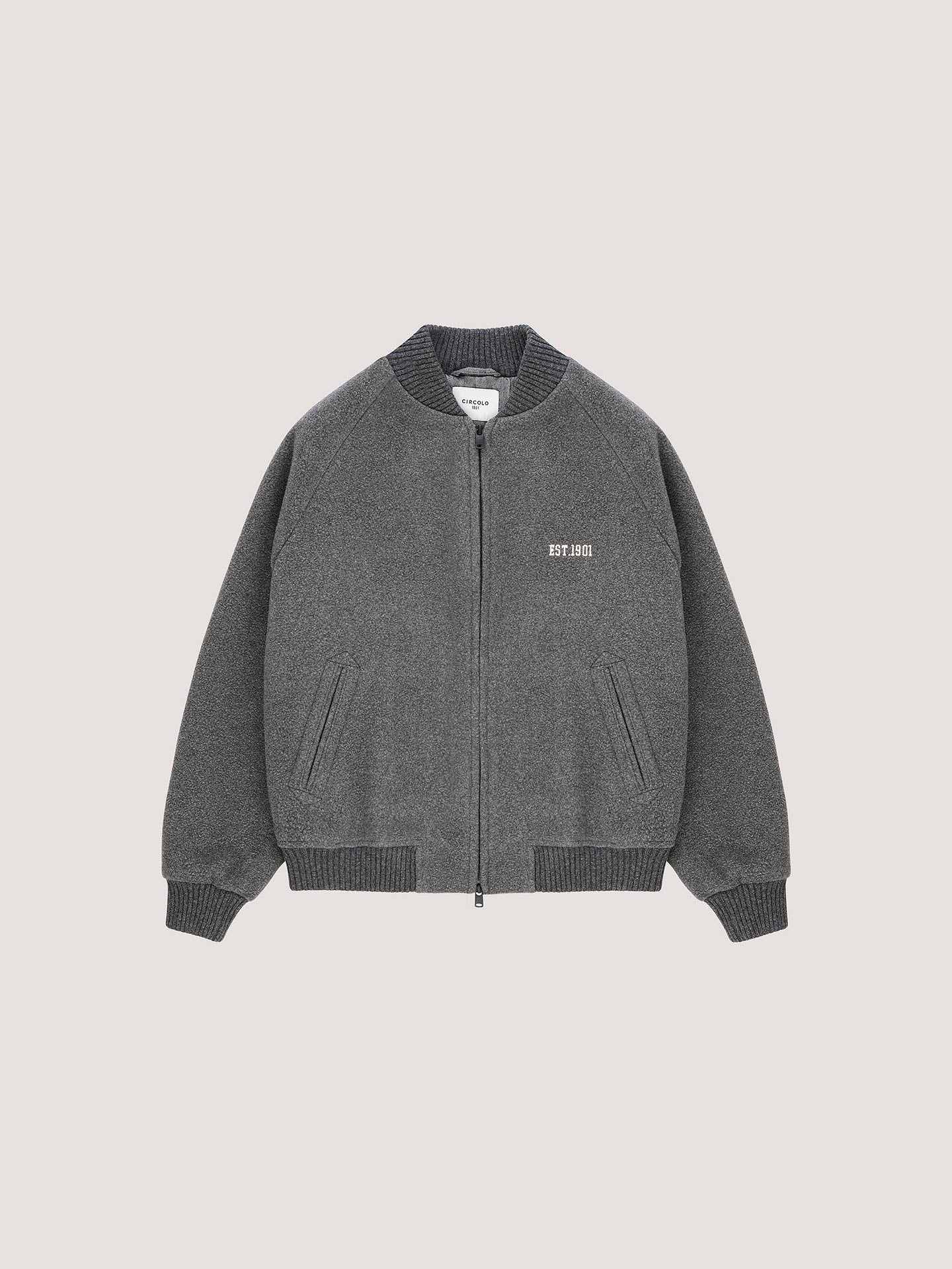 Circolo 1901 Bomber Zip in Misto Cashmere Uomo