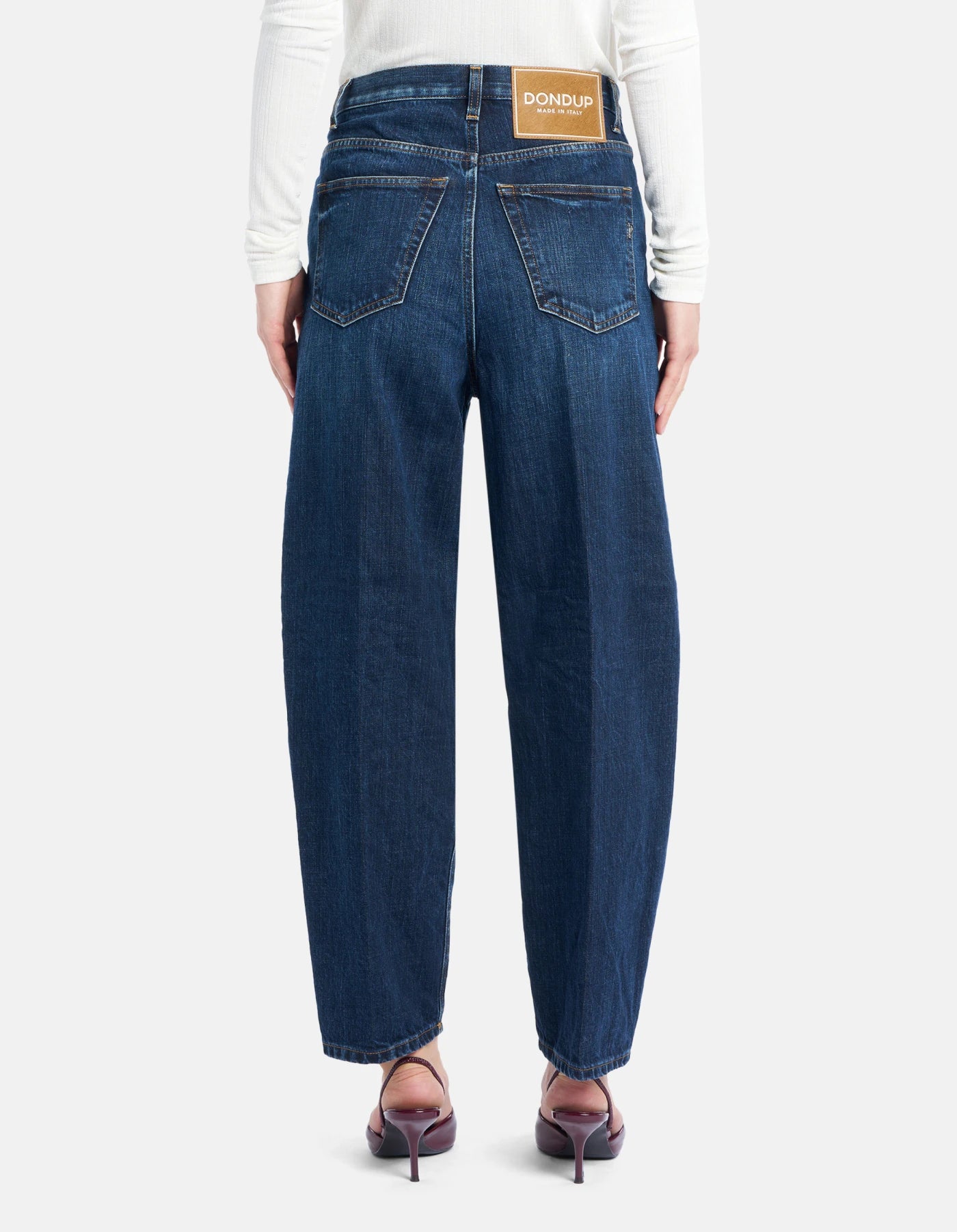 Dondup Jeans Bessie loose in denim fisso Donna