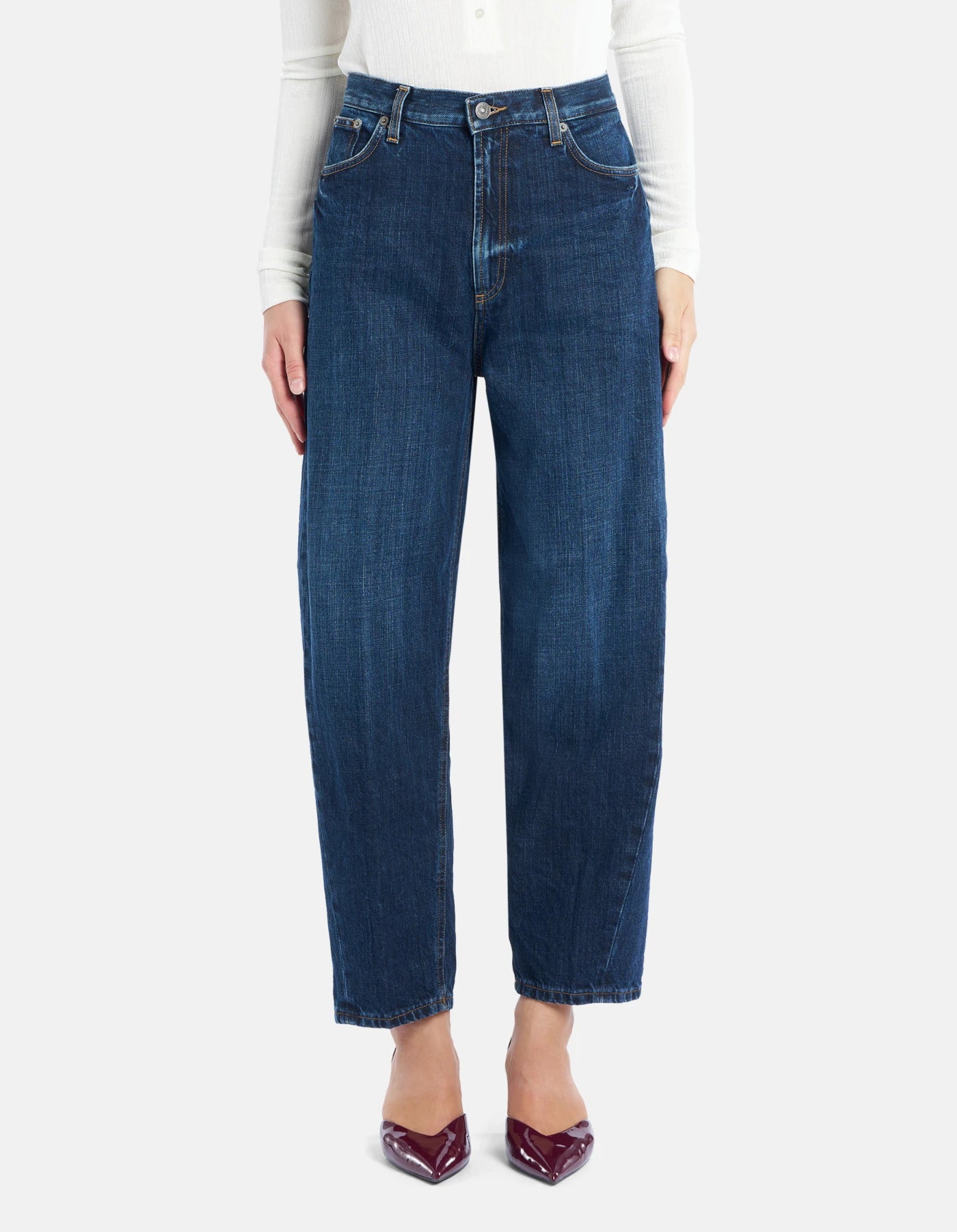 Dondup Jeans Bessie loose in denim fisso Donna