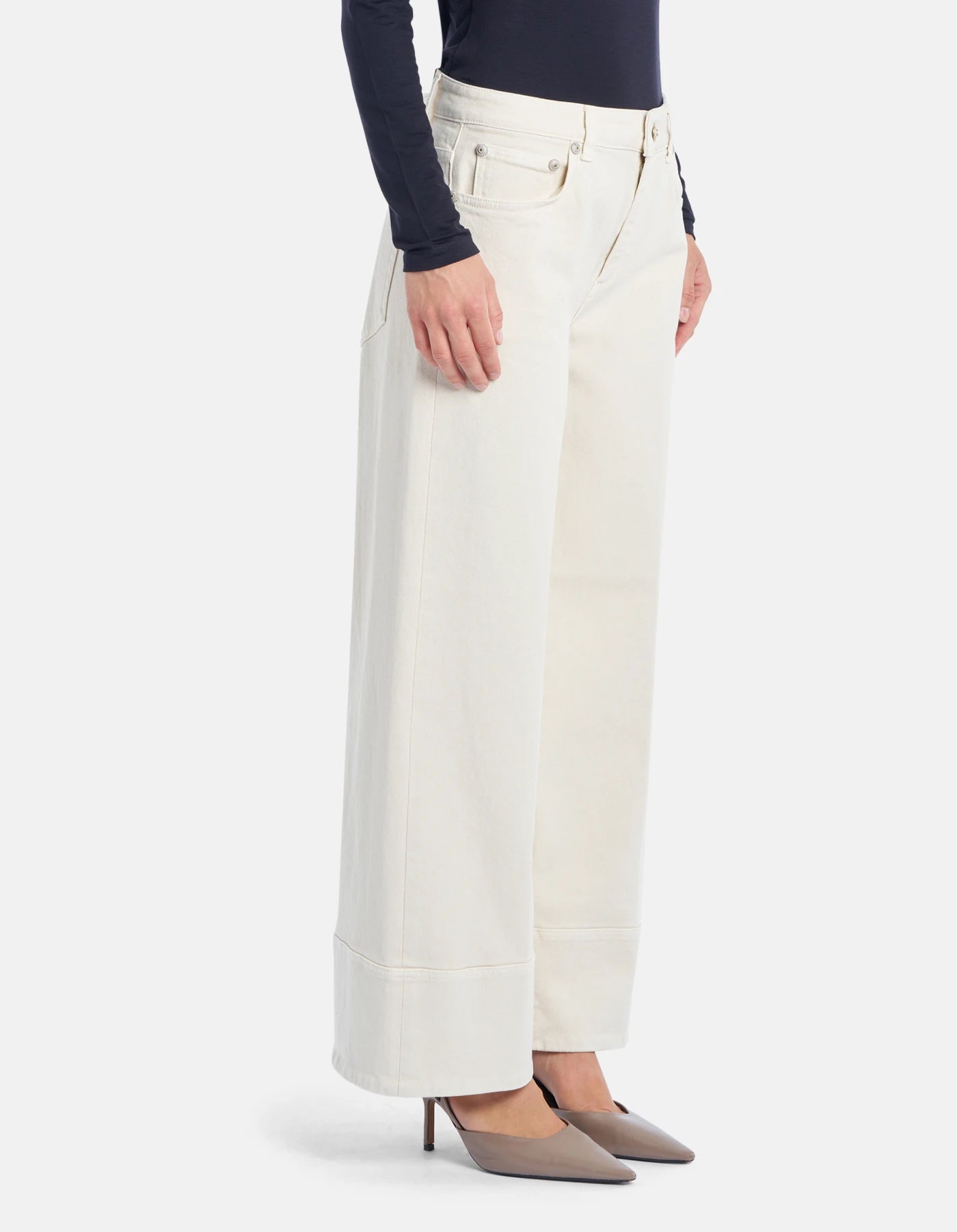 Dondup Jeans Ruby wide leg in bull stretch Donna