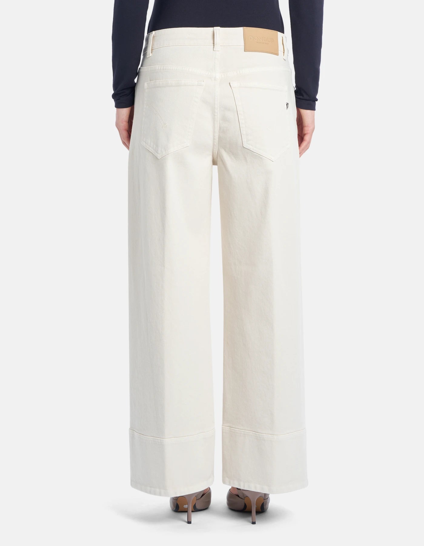 Dondup Jeans Ruby wide leg in bull stretch Donna