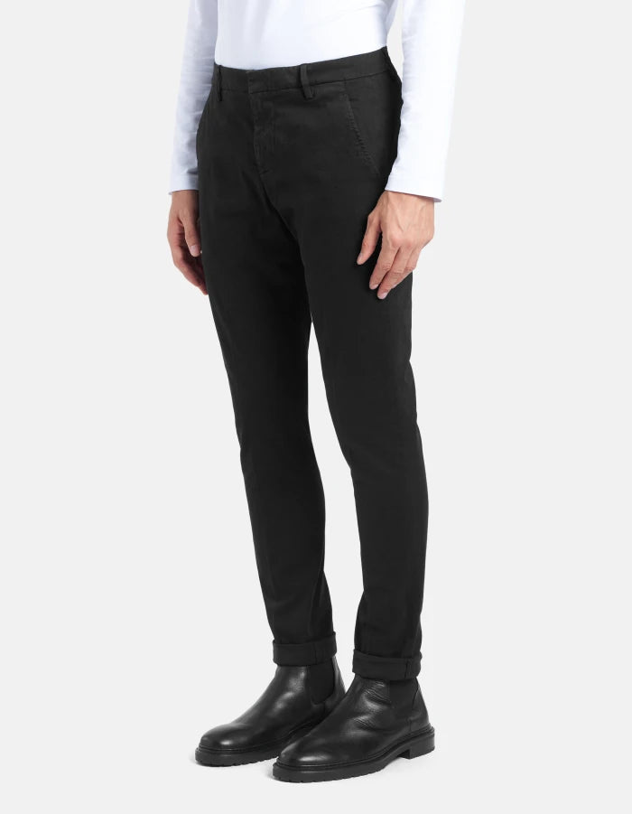 Dondup Pantaloni Gaubert slim in gabardina mano calda Uomo