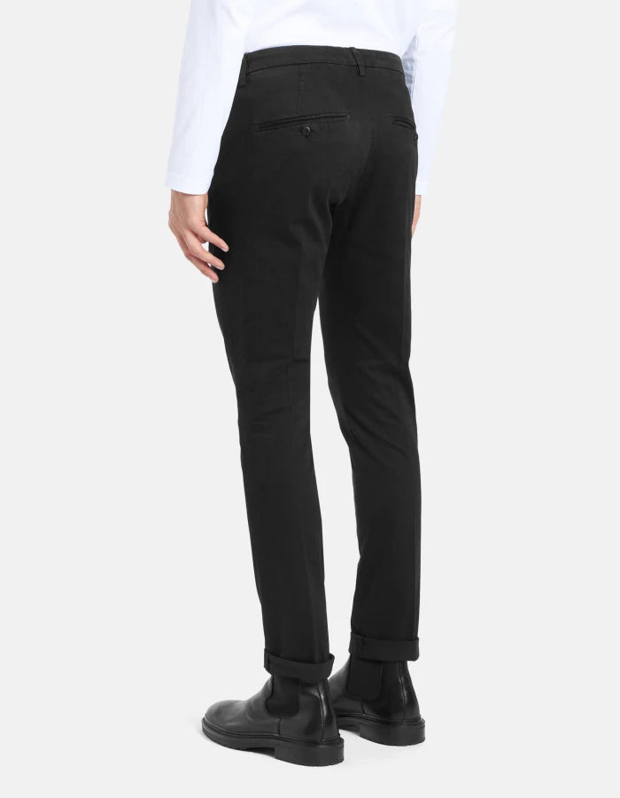 Dondup Pantaloni Gaubert slim in gabardina mano calda Uomo