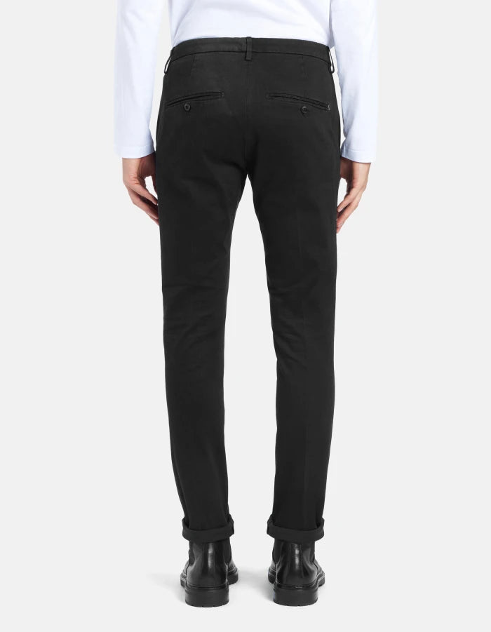 Dondup Pantaloni Gaubert slim in gabardina mano calda Uomo