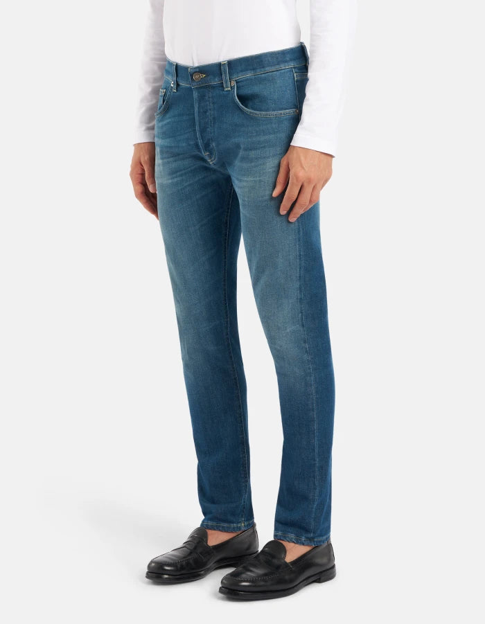 Dondup Jeans Icon regular in denim stretch Uomo