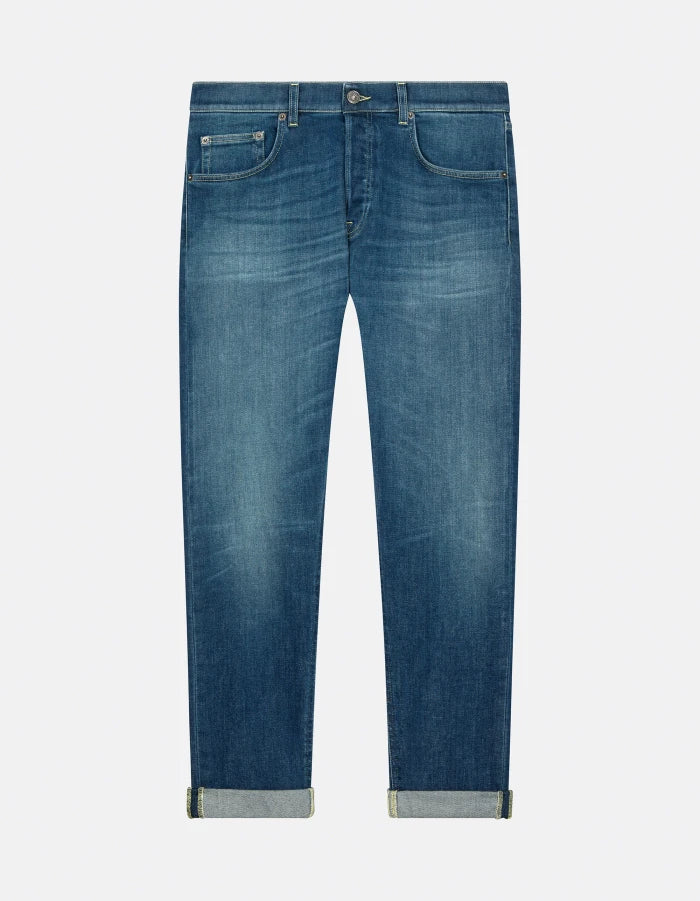 Dondup Jeans Icon regular in denim stretch Uomo