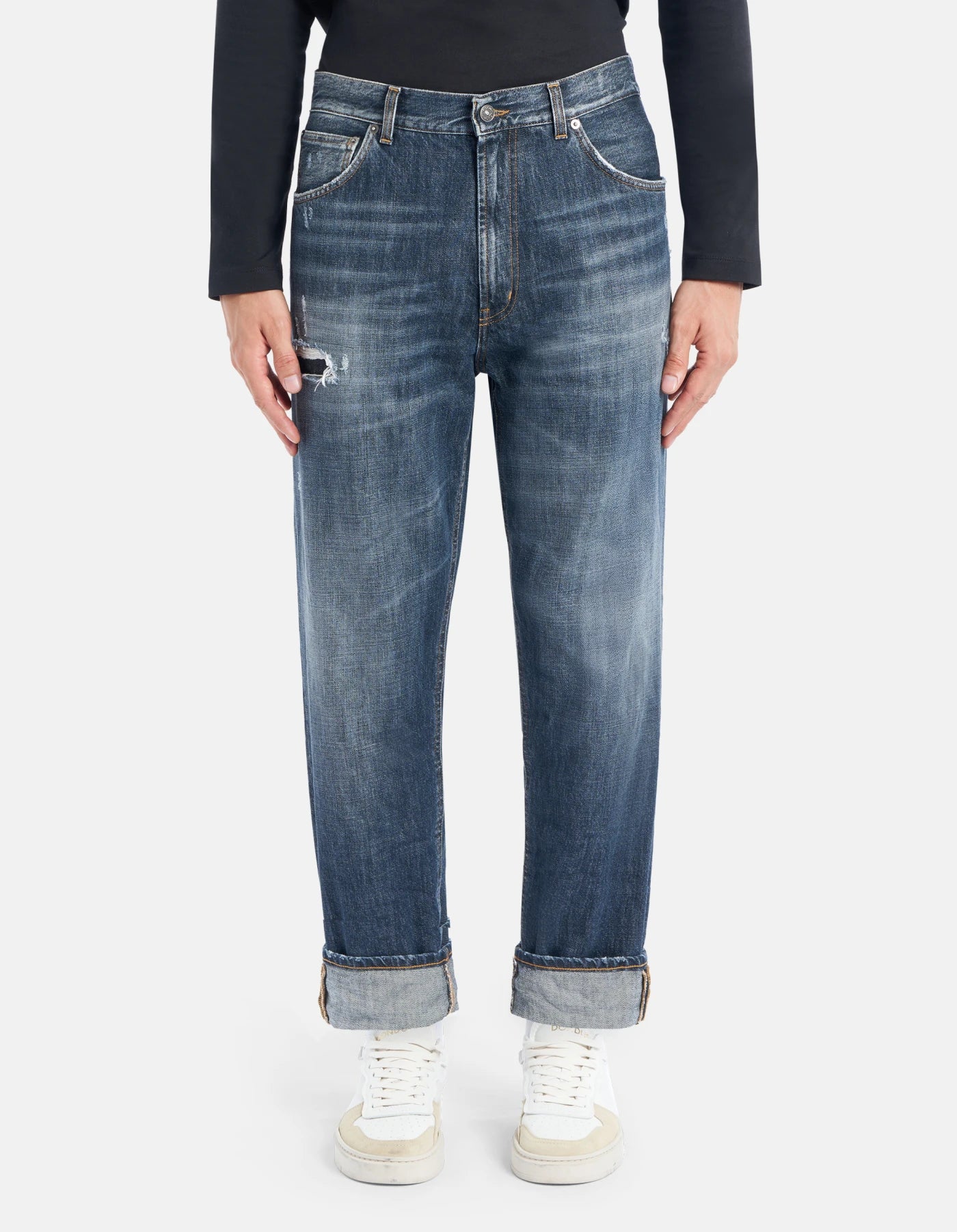Dondup Jeans Paco loose in denim fisso riciclato Uomo