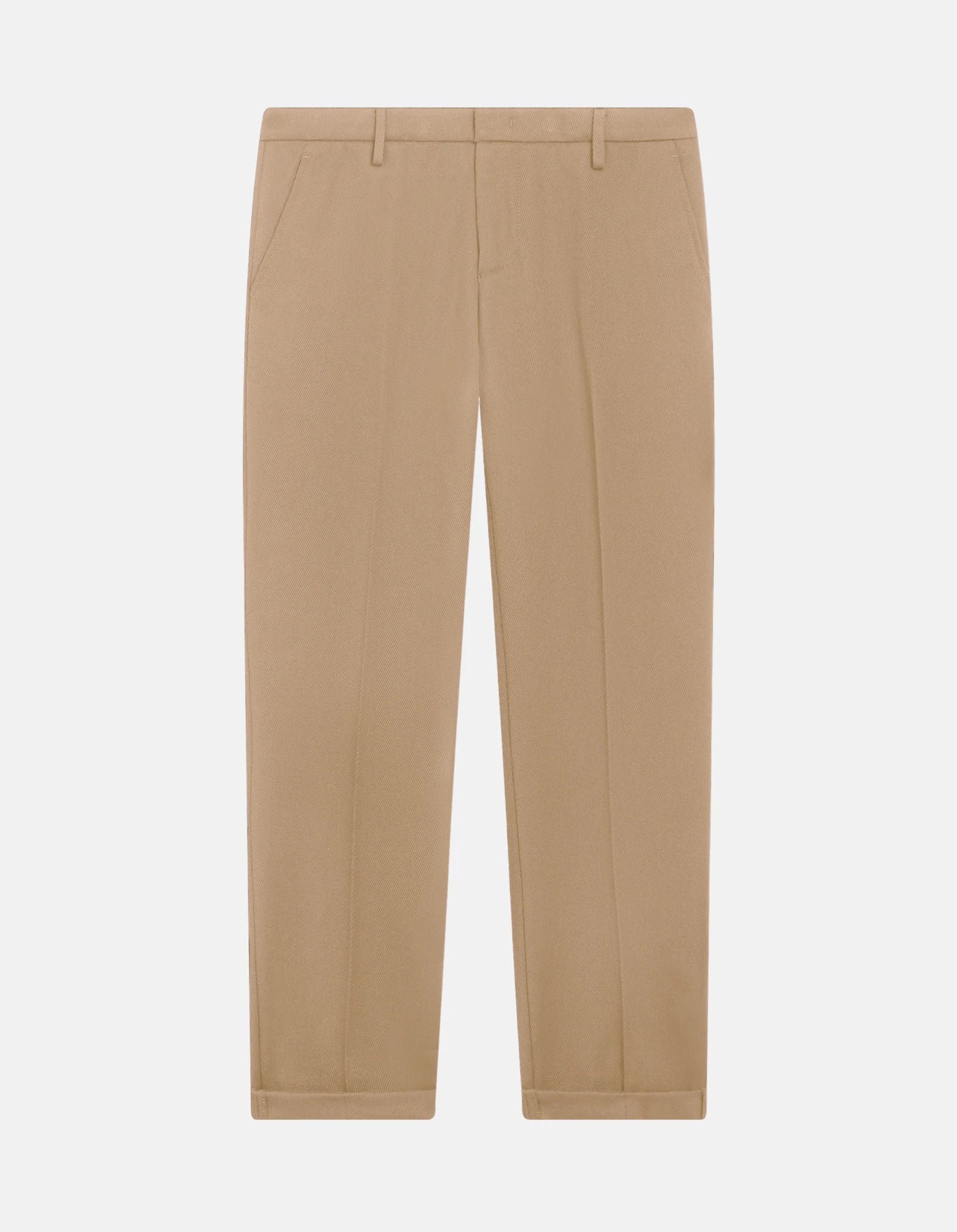 Dondup Pantaloni Gaubert relax regular in cover di lana e cotone Uomo