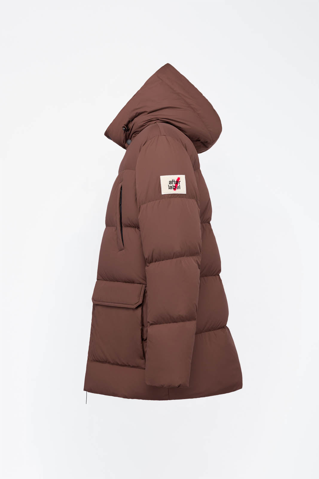 After Label Piumino Lungo Opaco Uomo