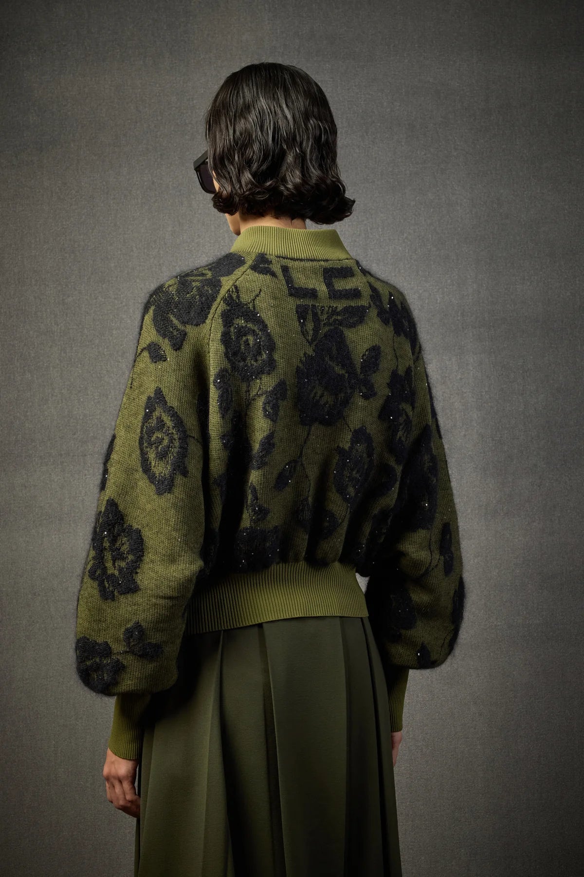 Liviana Conti Bomber Wallace in Mohair con paillettes Donna