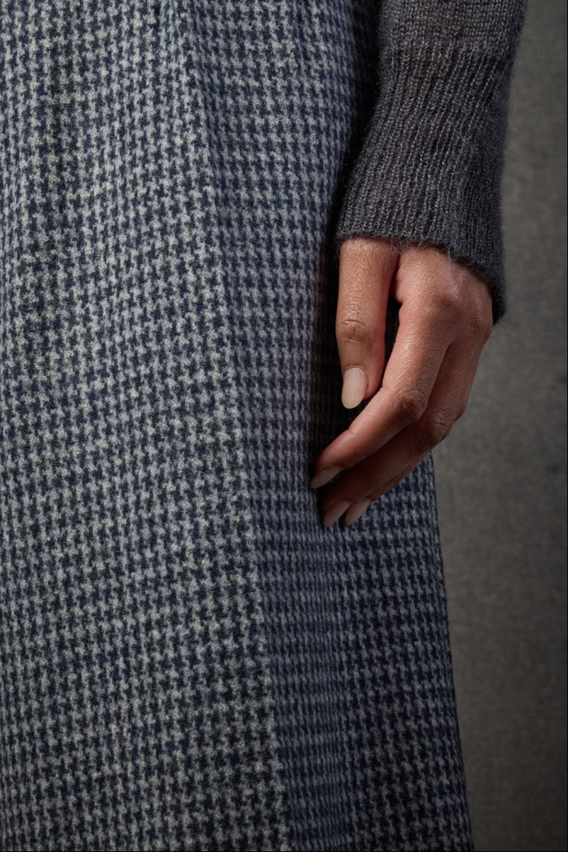 Liviana Conti Pantalone in Lana e Cashmere Pied-De-Poul Donna