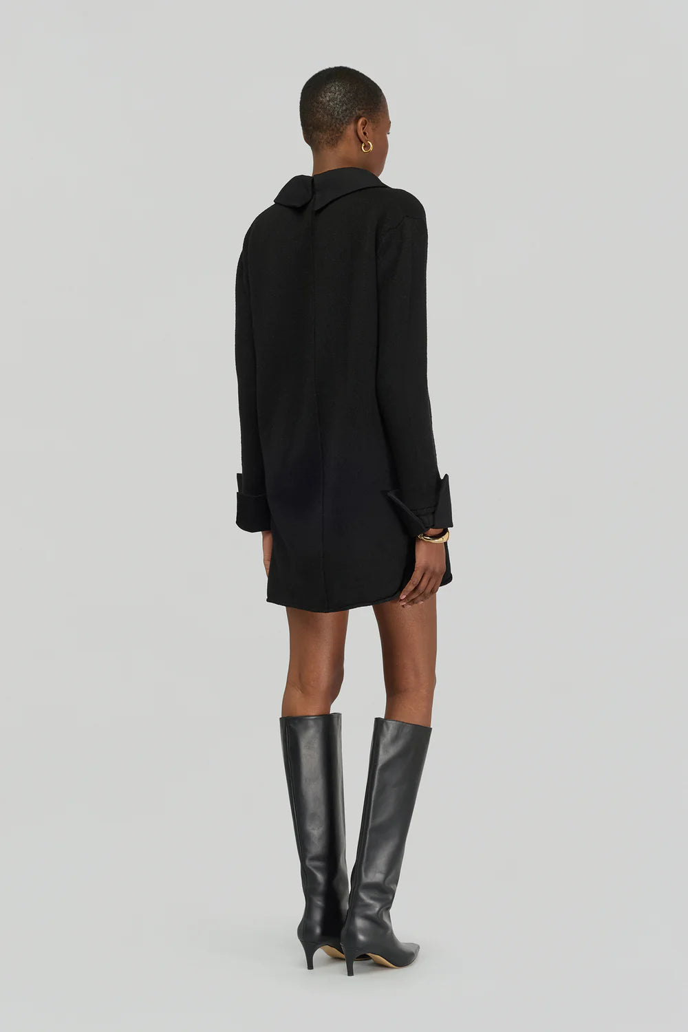 Semicouture Abito Corto in Misto Cashmere Donna