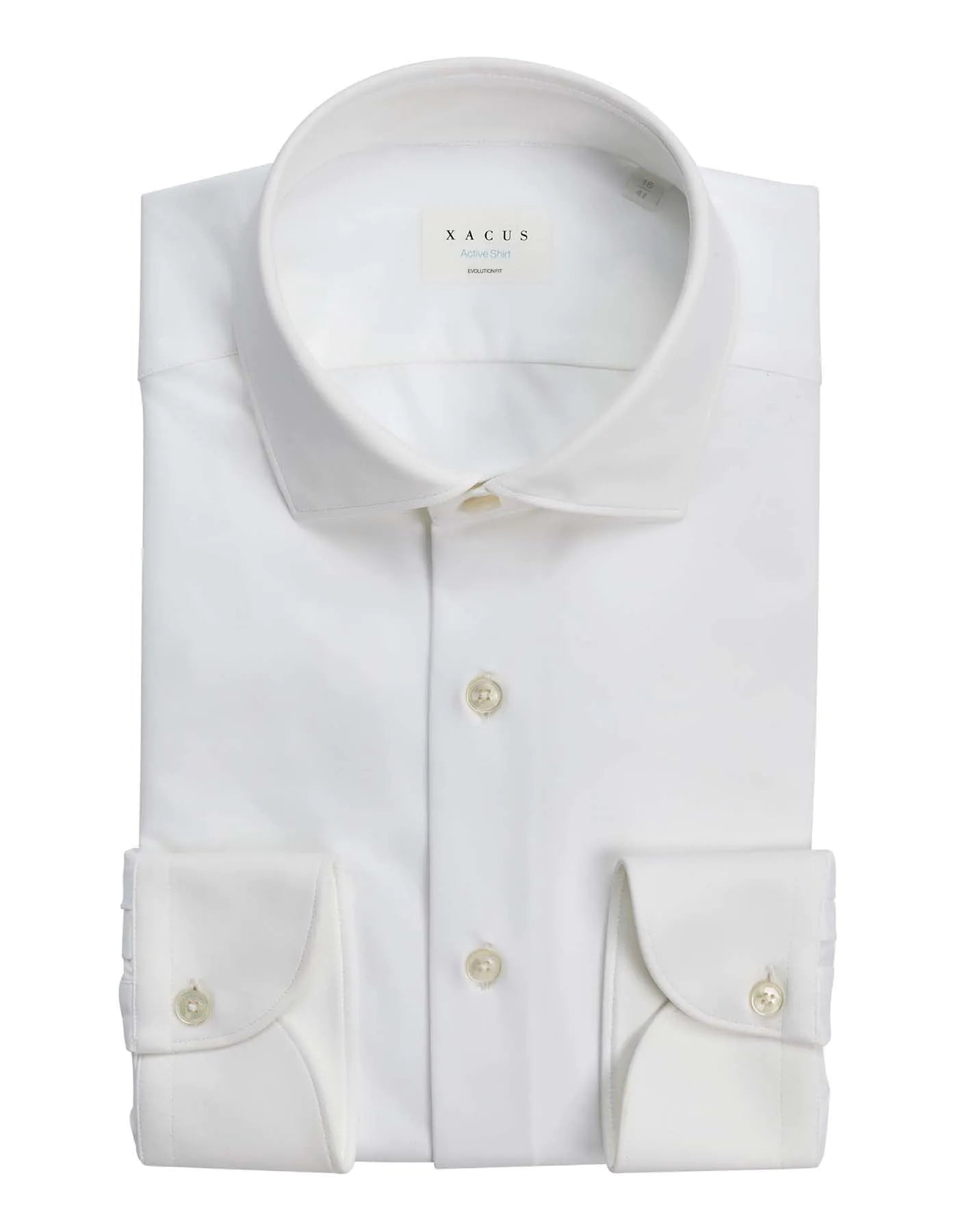 Xacus Camicia Active Evolution Fit Collo francese Tinta Unita Uomo