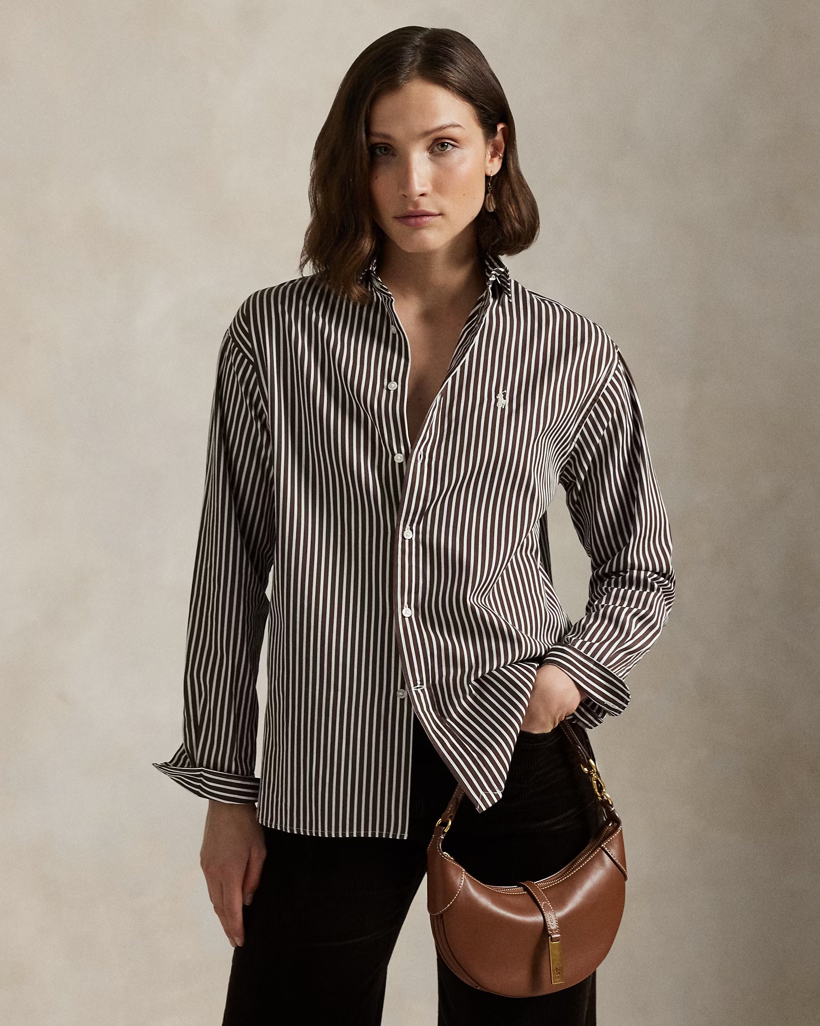 Ralph Lauren Camicia in cotone a righe Relaxed-Fit Donna