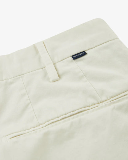 Incotex Pantalone Slim Fit in Gabardina di Cotone e Lyocell Uomo