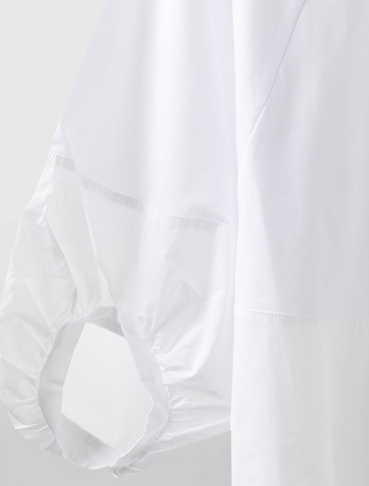 Alpha Studio T-shirt Sbuffo in Jersey e Popeline Donna