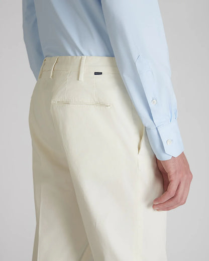 Incotex Pantalone Slim Fit in Gabardina di Cotone e Lyocell Uomo