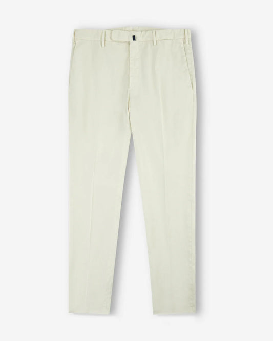 Incotex Pantalone Slim Fit in Gabardina di Cotone e Lyocell Uomo