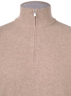 Gran Sasso Maglia Lupo Mezza Zip in Cashmere Uomo