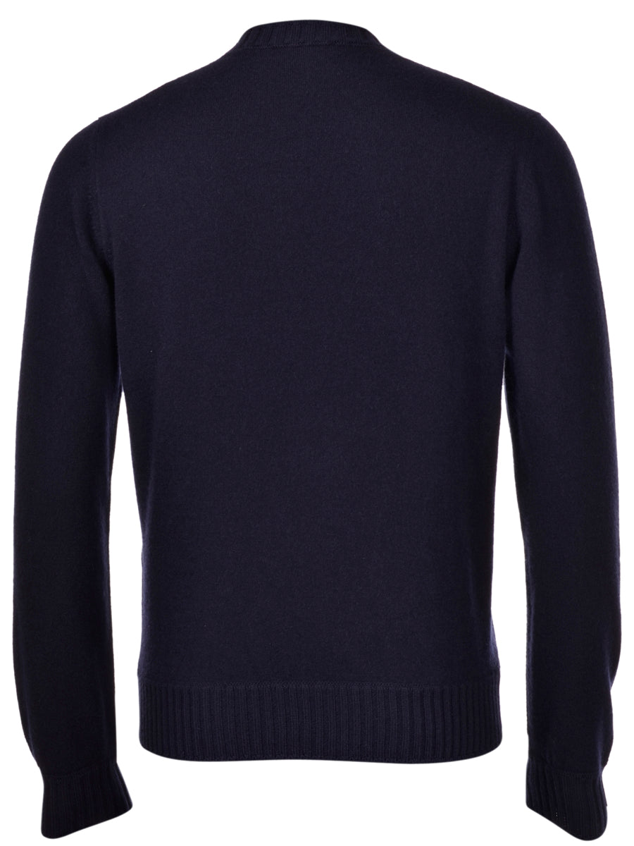 Gran Sasso Girocollo Lavorato in Felted Cashmere Uomo