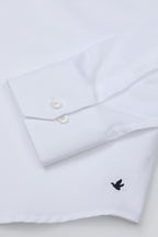 Brooksfield Camicia Collo Francese in Pin Point Slim Fit Uomo