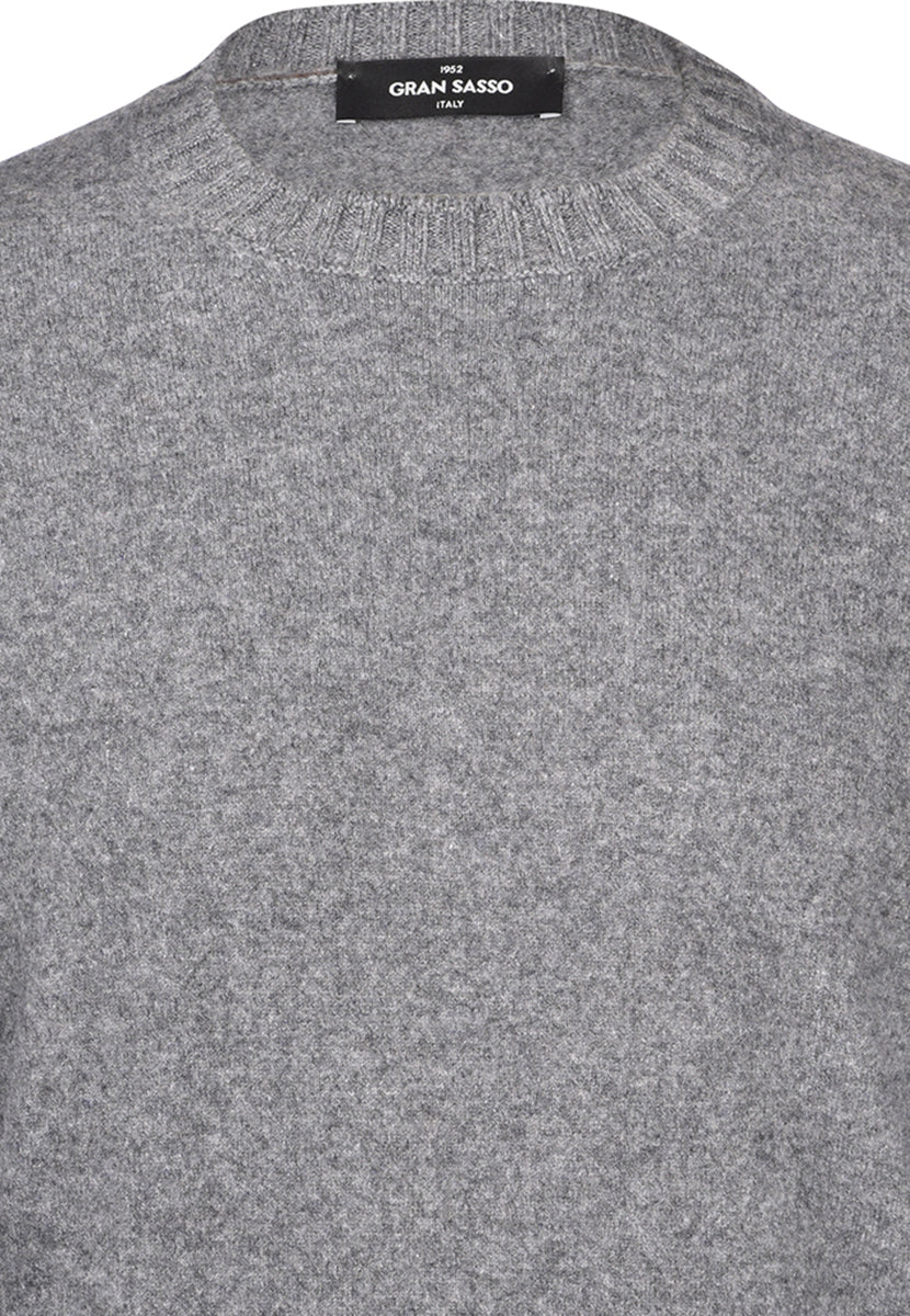 Gran Sasso Girocollo Lavorato in Felted Cashmere Uomo