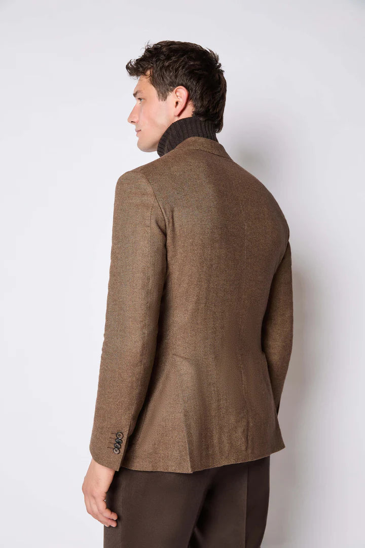 Lbm 1911 Giacca Monopetto Fantasia Spigata Uomo