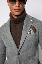 Lbm 1911 Giacca Monopetto in Jersey Sfoderato Misto Cashmere Melange Uomo