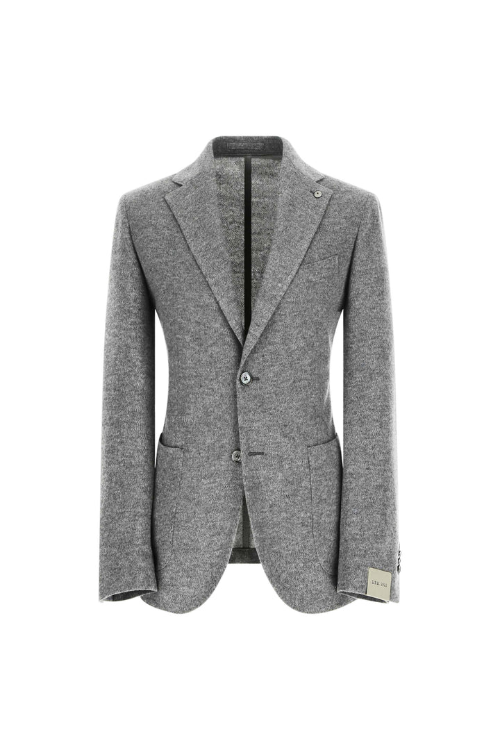 Lbm 1911 Giacca Monopetto in Jersey Sfoderato Misto Cashmere Melange Uomo