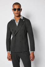 Lbm 1911 Giacca Doppiopetto Travel in Jersey Tecnico Uomo