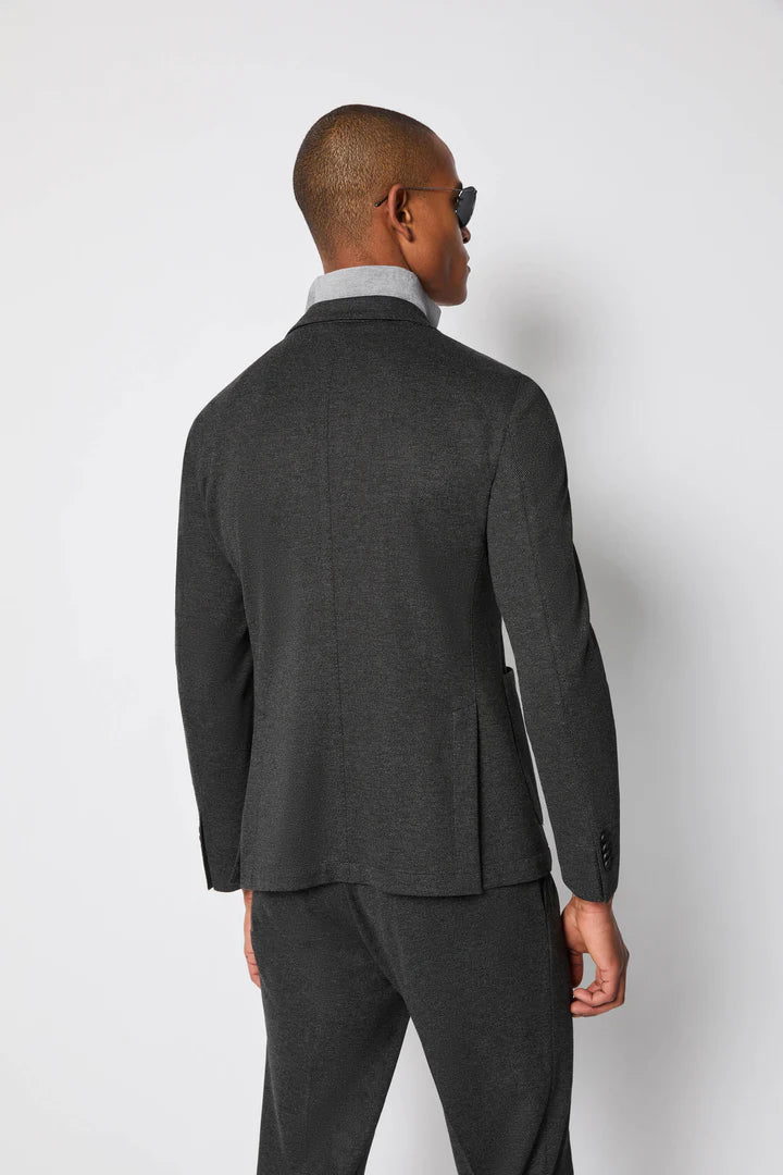 Lbm 1911 Giacca Doppiopetto Travel in Jersey Tecnico Uomo