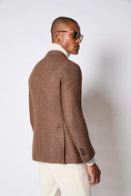 Lbm 1911 Giacca Doppiopetto Pied De Poul Jersey Uomo