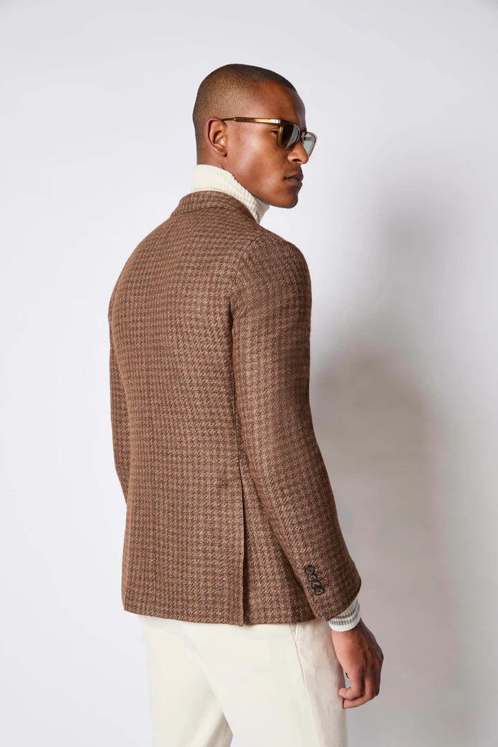 Lbm 1911 Giacca Doppiopetto Pied De Poul Jersey Uomo