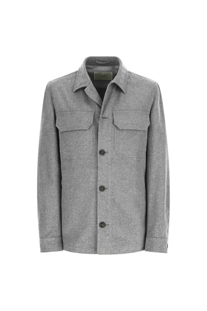 Lbm 1911 Overshirt non Trattata in Cotone Stretch Uomo
