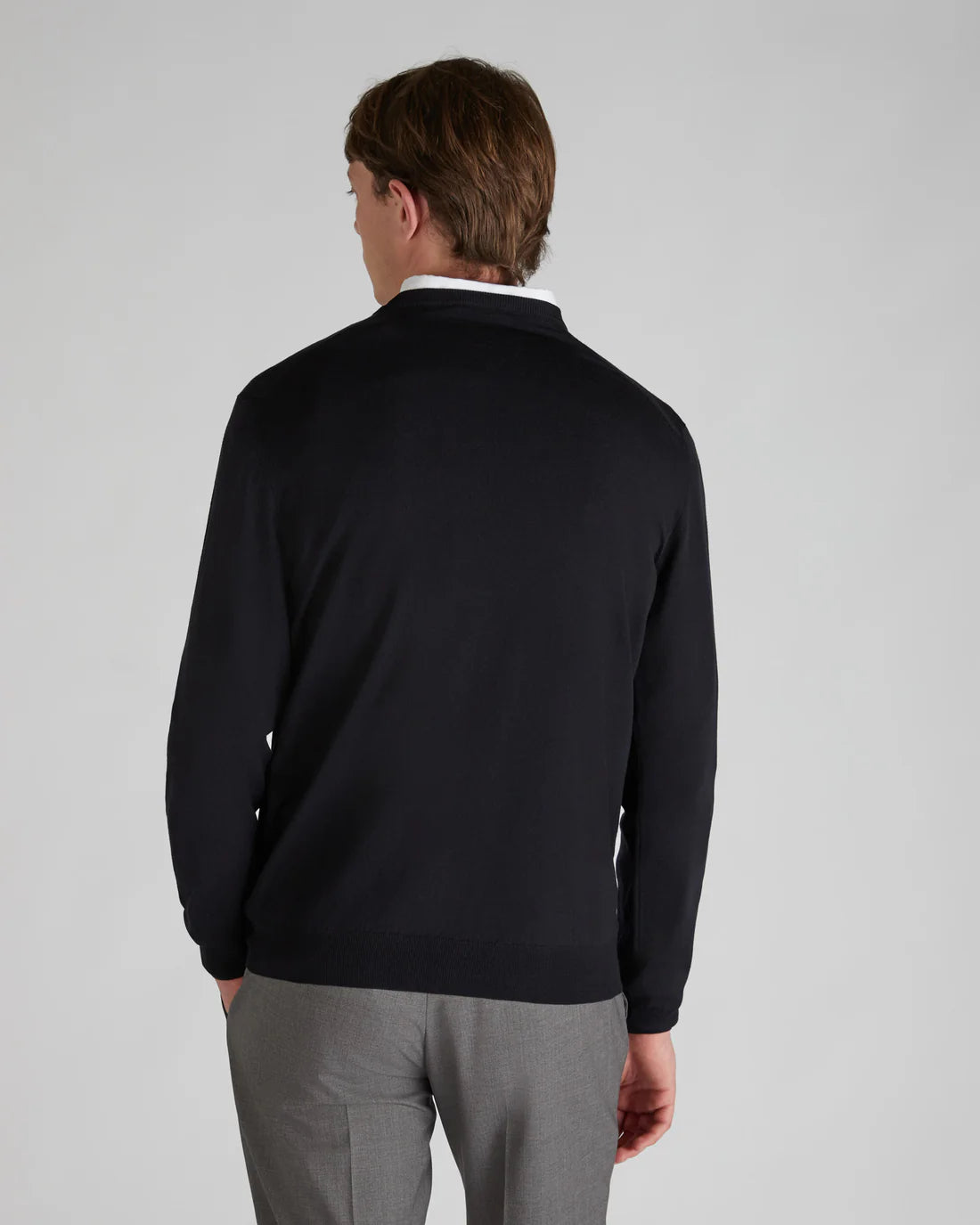 Zanone Girocollo Slim Fit in Flexwool Certificato Uomo