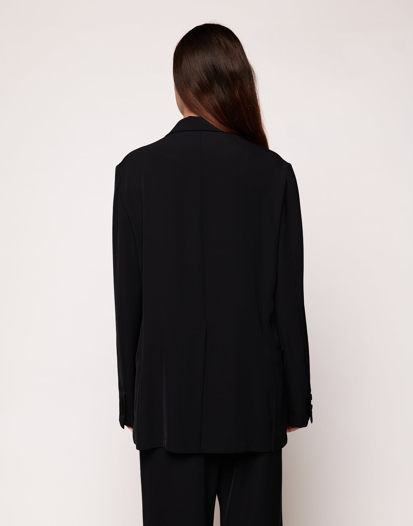 Douuod Giacca Monopetto in Cady Fluido Donna