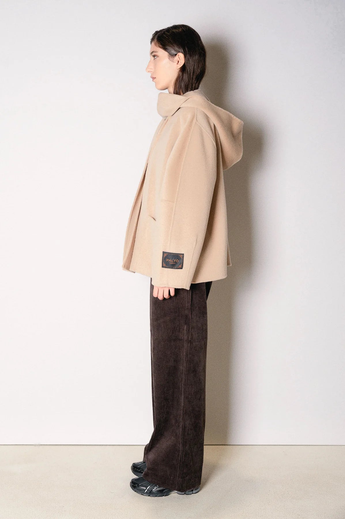 Paltò Cappotto Corto in Lana Double Donna