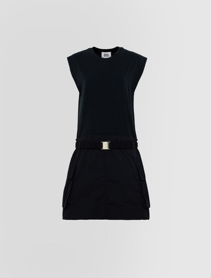 Alpha Studio Abito Girocollo in Jersey Taffeta Donna
