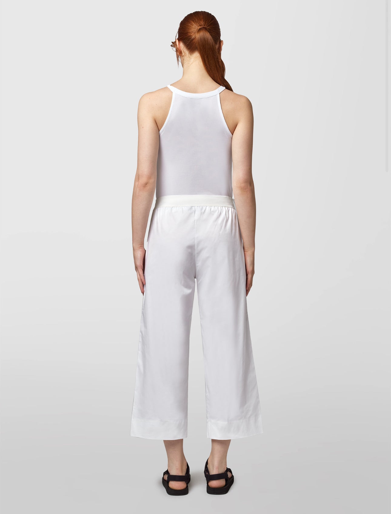 Alpha Studio Pantalone Garconne in Popeline Donna