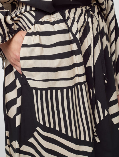 Alpha Studio Gonna Coulisse Stampa Etno Grafica Donna