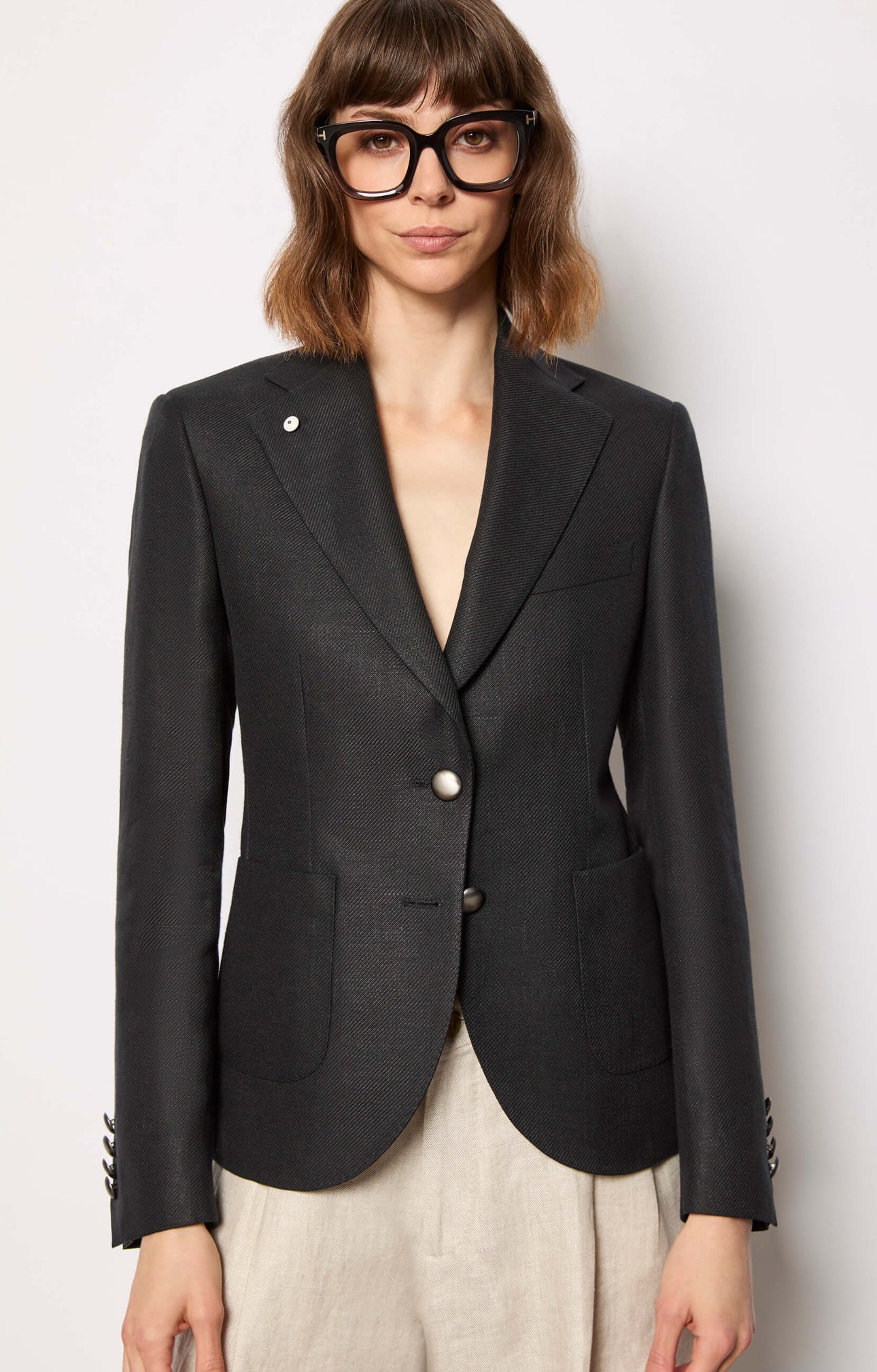 Lbm 1911 Giacca Monopetto Diagonale Donna