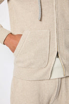 Lbm 1911 Felpa in Maglia con Zip e Cappuccio Uomo