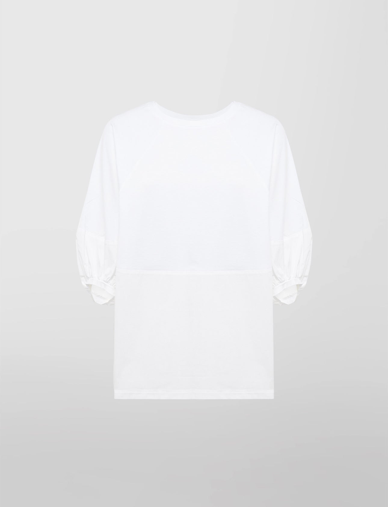 Alpha Studio T-shirt Sbuffo in Jersey e Popeline Donna