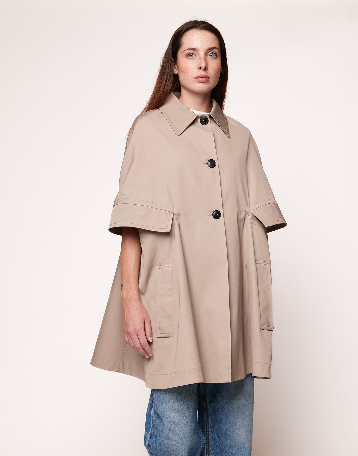 Douuod Cappa Monopetto in Tecno Gabardine Donna