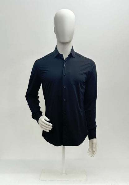 Xacus Camicia Stretch Collo Francese Uomo