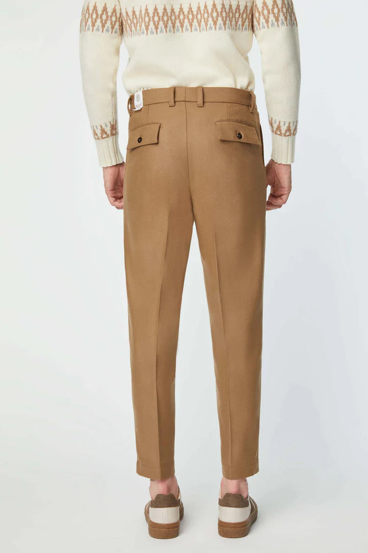 Lbm 1911 Pantalone con Tasche America a Toppa in Lana Uomo