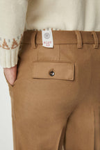 Lbm 1911 Pantalone con Tasche America a Toppa in Lana Uomo